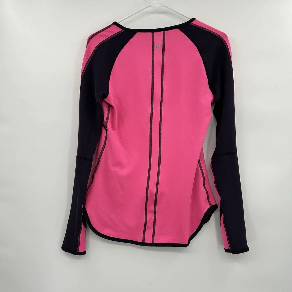 Lululemon Womens Runder Under Reversible Long Sleeve Shirt Size 4/6 RULU‎